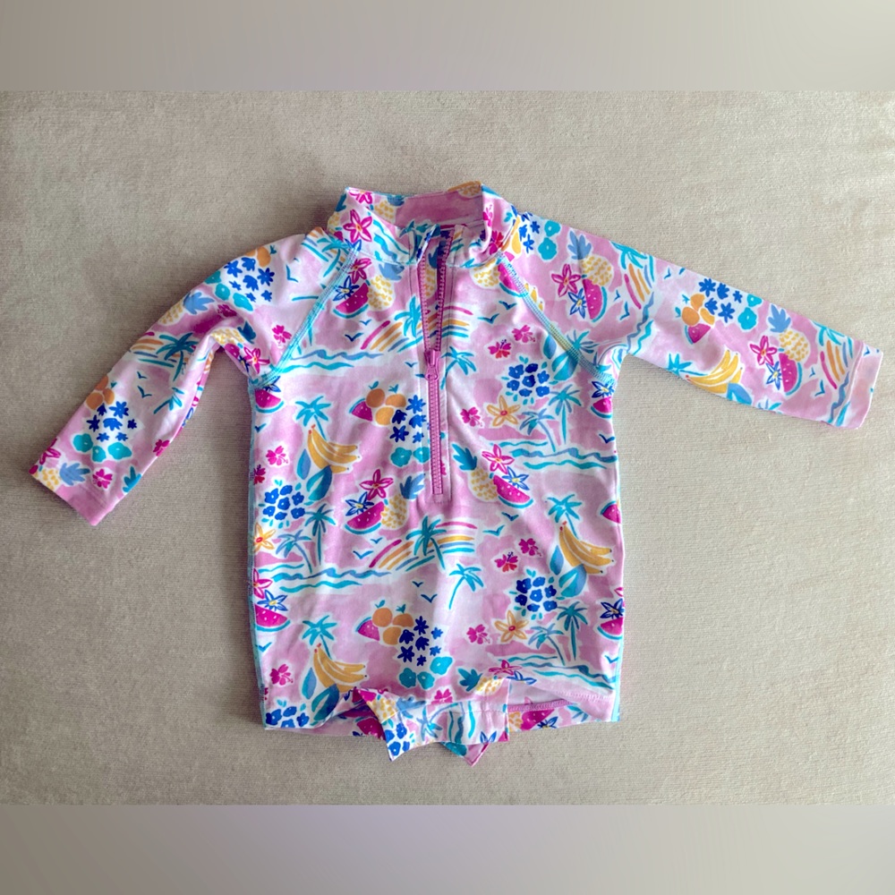 Coolibar 6 month swim shirt/shorts UPF 50